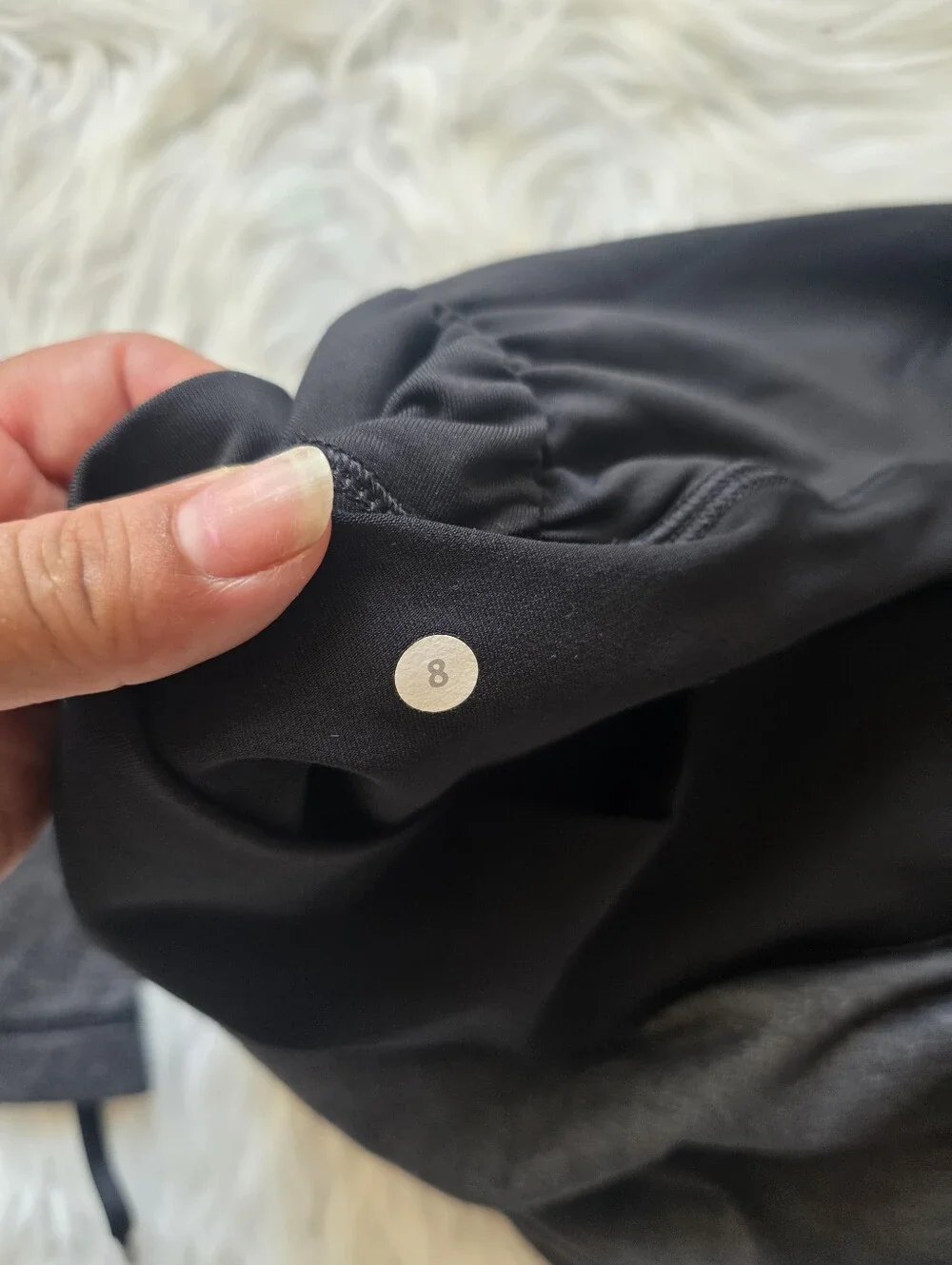 lululemon athletica Black and Charcoal Active Tank Top with Skirt